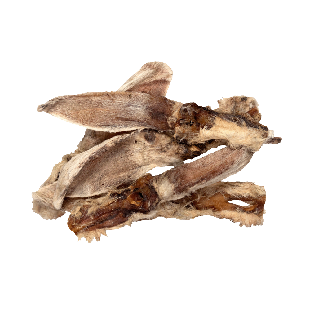 Oreilles de Lapin Séchées avec Poils (80 g) – Braaaf Butchery