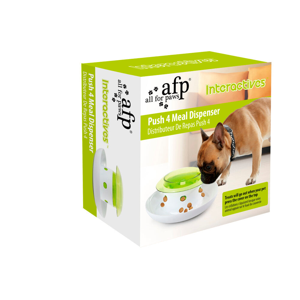 Distributeur Interactif de Croquettes & Friandises « Push to Eat » – All For Paws (AFP)