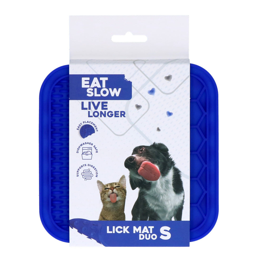 Tapis de Léchage Bi-Texture Duo à Ventouses — Eat Slow Live Longer