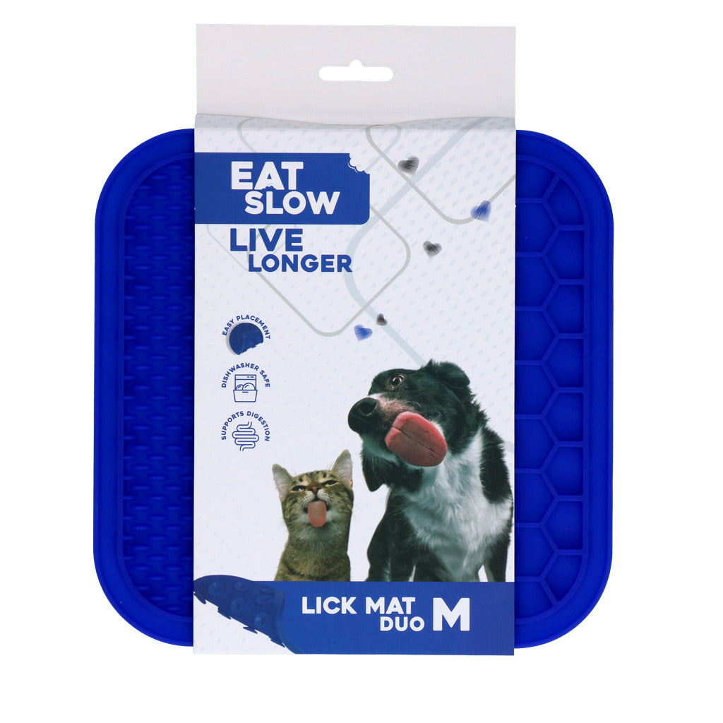 Tapis de Léchage Bi-Texture Duo à Ventouses — Eat Slow Live Longer
