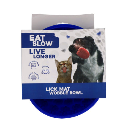 Bol à Lécher Bancal en Silicone Wobble Bowl — Eat Slow Live Longer