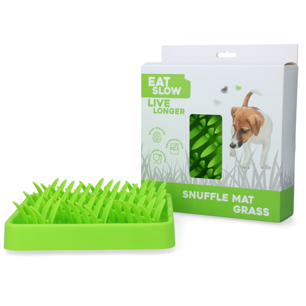 Tapis de Fouille en Silicone Forme Herbe Snuffle Mat Grass — Eat Slow Live Longer