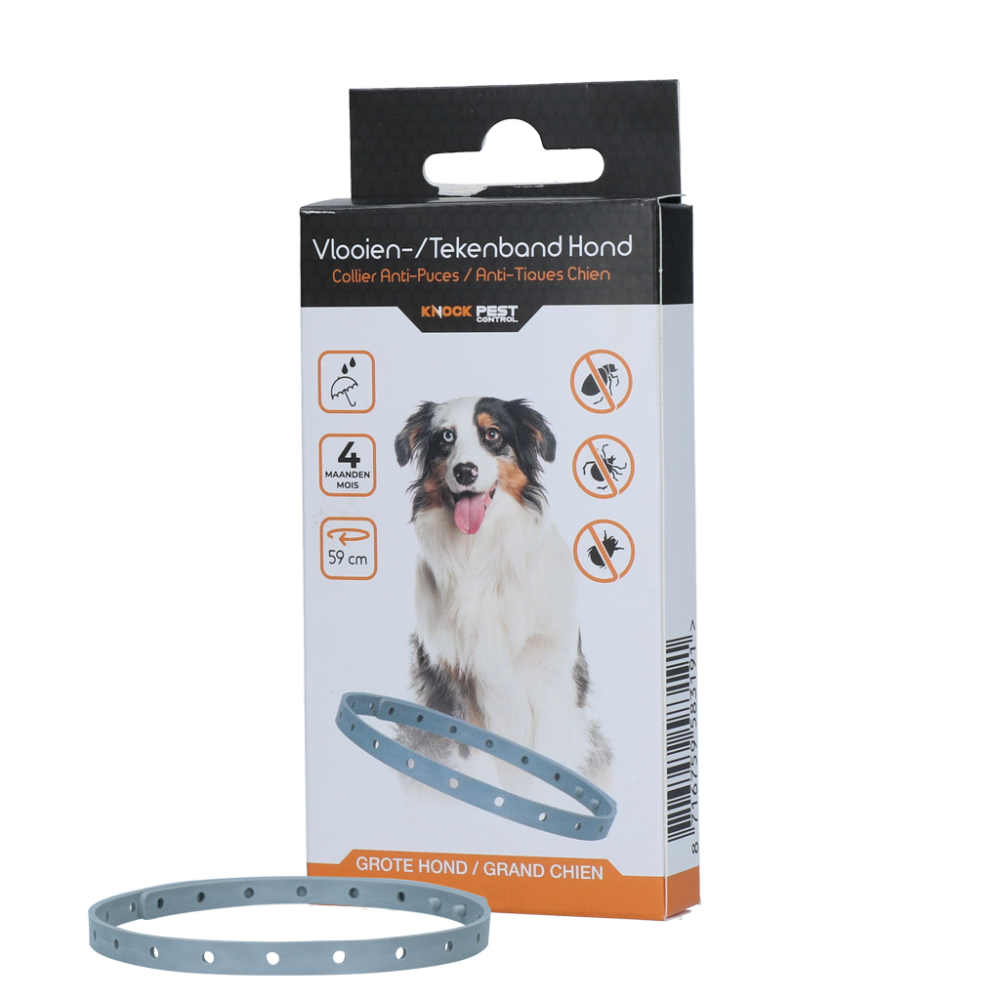 Knock Pest Vlooien/Tekenband Hond 59 cm NL/FR