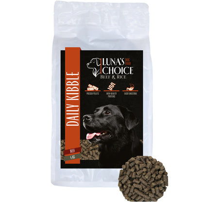 Croquettes Bœuf & Riz - Luna's Choice 4 & 12 kg