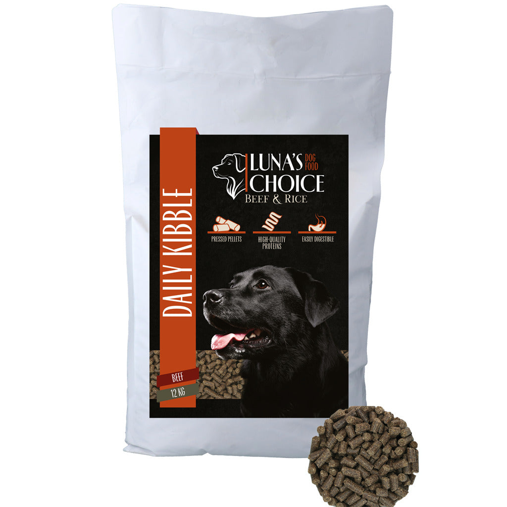 Croquettes Bœuf & Riz - Luna's Choice 4 & 12 kg