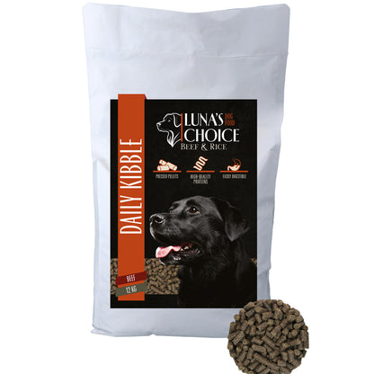 Croquettes Bœuf & Riz - Luna's Choice 4 & 12 kg