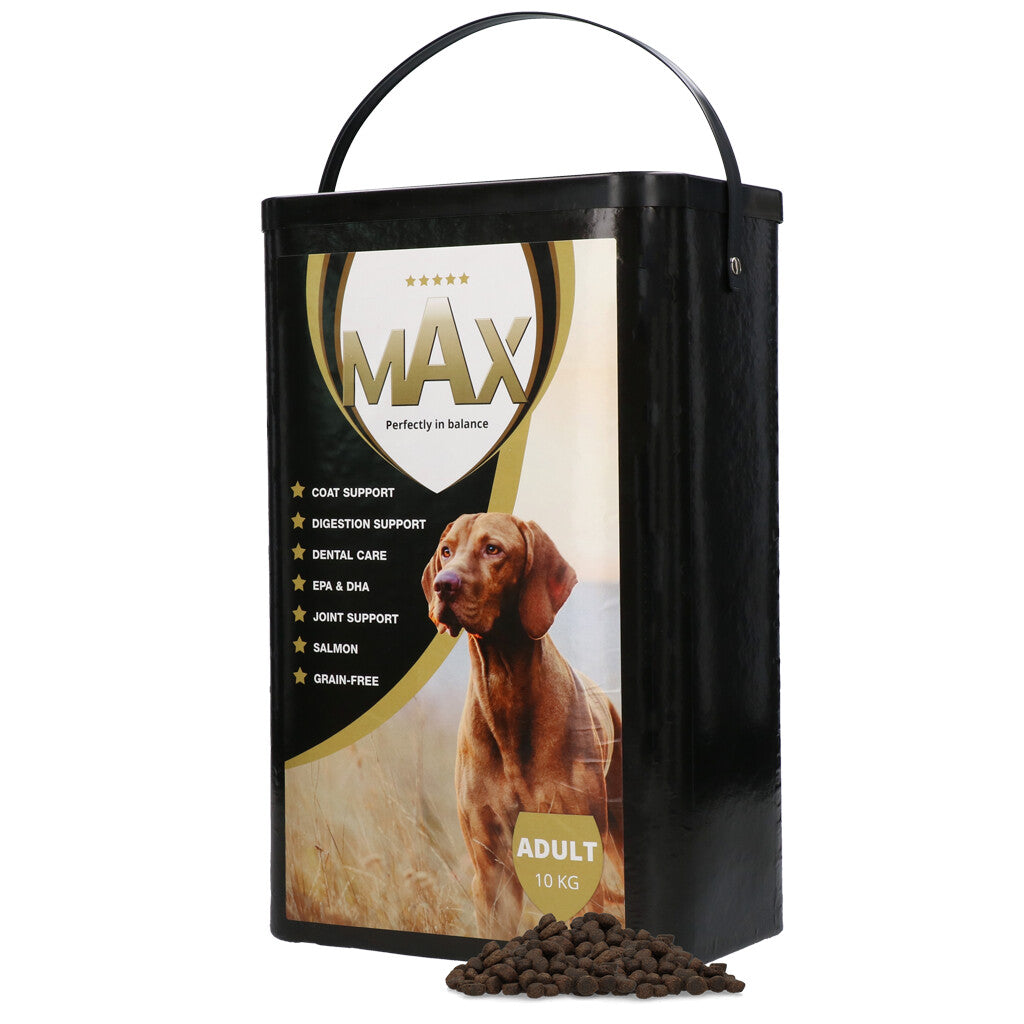 Croquettes Saumon & Patate Douce (Sans Céréales) – Max Adult Premium 3 & 10 kg