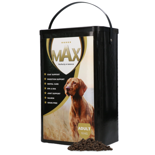 Croquettes Sans Céréales Saumon & Patate Douce - Max Adult (Seau 10 kg)