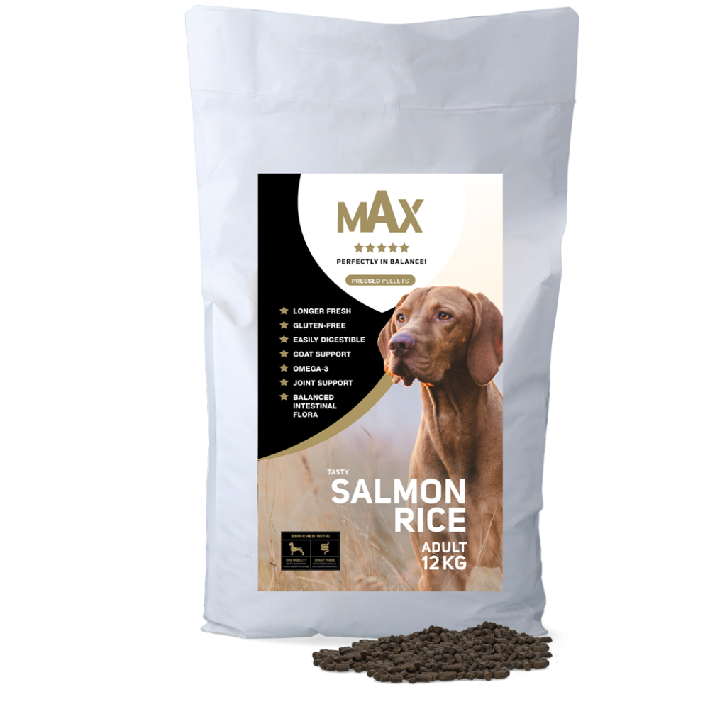 Croquettes Pressées Sans Gluten Saumon & Riz - Max Adult