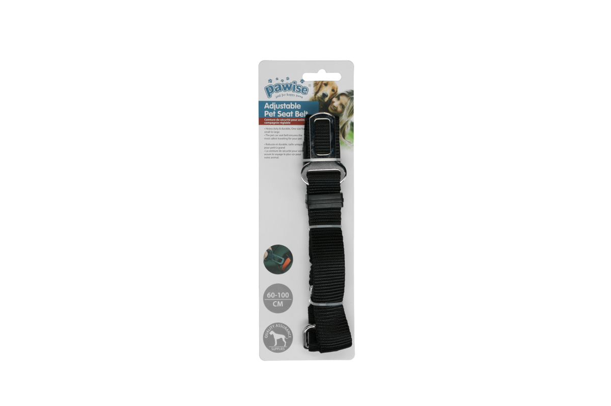 Ceinture de Sécurité Voiture pour Chien – Attache Universelle avec Amortisseur Élastique (60 - 100 cm)