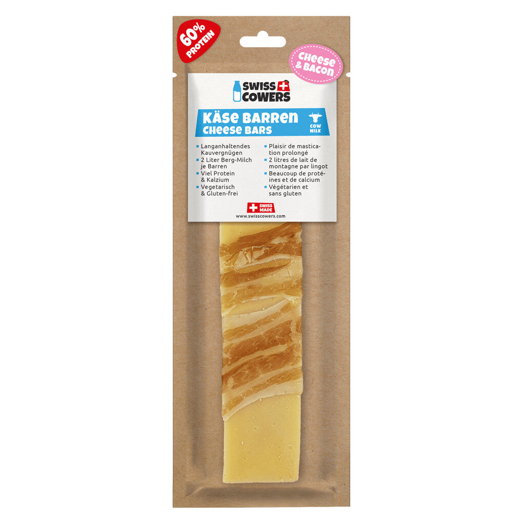 Barres de Fromage de Suisse & Bacon – SwissCowers
