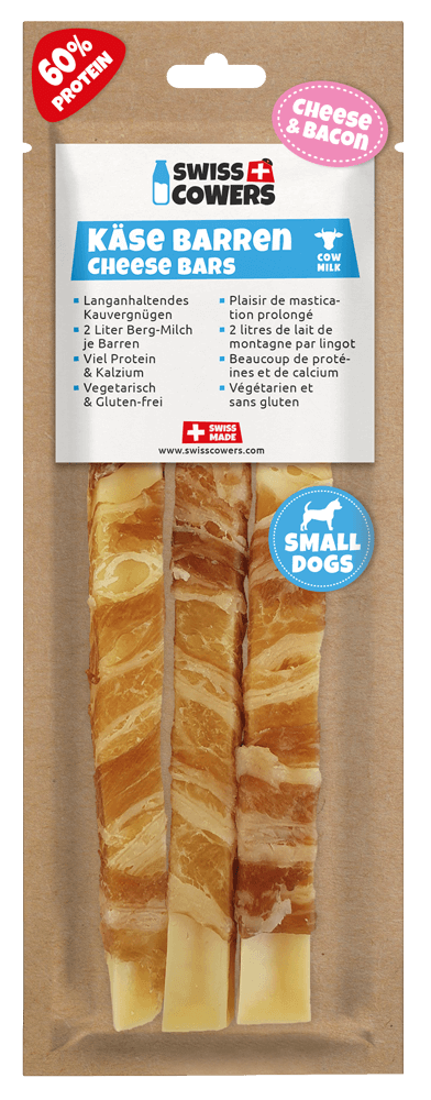 Barres de Fromage de Suisse & Bacon – SwissCowers